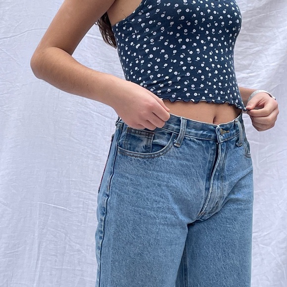 PacSun blue floral tank $6 + shipping - Picture 2 of 2